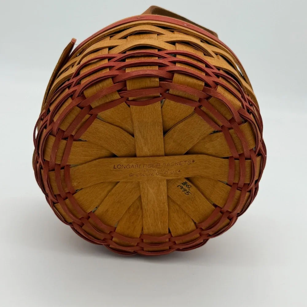 Longaberger 1995 Mother's Day 'Basket of Love' with Liner & Protector - Vintage